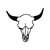 Longhorn Cattle Skull 6 Vinyl Sticker