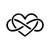 Love Forever Infinity He Vinyl Sticker