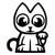 Maneki Neko Lucky Cat Jdm Japanese 1 Vinyl Sticker