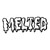 Melted Magazine Logooutline Vinyl Sticker