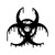 Melting Biohazard Symbol Vinyl Sticker