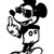 Mickey Mouse Flip The Fird 1 Vinyl Sticker