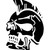 Mohawk Skull 2 Vinyl Sticker