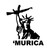 Murica Americans Statue Of Liberty Assault Rifle Vinyl Sticker