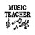 Music Teacher Notes Vinyl Sticker