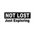 Not Lost Just Exploring Vinyl Sticker