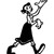 Olive Girl Popeye Vinyl Sticker