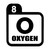 Oxyen Atom 8 Molecule Vinyl Sticker