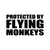 Protected By Flying Monkeys Vinyl Sticker