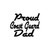 Proud Coast Guard Dad 2 Vinyl Sticker