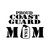 Proud Coast Guard Mom Vinyl Sticker