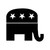 Republican Elephant Vinyl Sticker