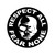 Respect All Fear None Gun Vinyl Sticker