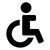 Restroom Handicap Symbol Vinyl Sticker