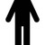 Restroom Men Symbol Vinyl Sticker