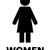 Restroom Women Symbol Vinyl Sticker