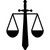 Scale Of Justice Law Vinyl Sticker