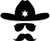 Sheriff Hat Mustache Sunglasses