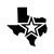 Star Of Texas State Map Vinyl Sticker