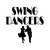 Swing Dancers Vinyl Sticker