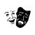 Theater Mask Drama 9 Vinyl Sticker