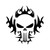 The Punisher Tribal Flame Skull Vinyl Sticker