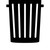 Trash Can Sign 1 Vinyl Sticker