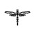 Tribal Dragonfly 1 Vinyl Sticker