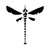 Tribal Dragonfly 3 Vinyl Sticker