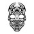 Tribal Skull 1045 Vinyl Sticker