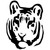 Tribal Tiger Animal Zoo 2 Vinyl Sticker