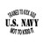 U.S. Navy Kick Ass Vinyl Sticker