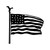 Usa Flag 4 Vinyl Sticker