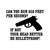 Warning Handgun Gun Vinyl Sticker