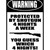 Warning Shotgun Vinyl Sticker