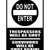 Warning Trespasser Shot Vinyl Sticker