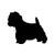 Westie Terrier Dog 2 Vinyl Sticker