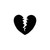 Broken Heart Decal