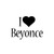 I Heart Love Beyonce Decal