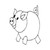 Pig With A Curly Tail S Decal