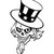 Uncle Sam Skull S Decal
