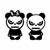 Angry Pandas JDM Japanese Vinyl Decal Sticker

Size option will determine the size from the longest side
Industry standard high performance calendared vinyl film
Cut from Oracle 651 2.5 mil
Outdoor durability is 7 years
Glossy surface finish