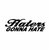 Haters Gonna Hate JDM Japanese Vinyl Decal Sticker 1

Size option will determine the size from the longest side
Industry standard high performance calendared vinyl film
Cut from Oracle 651 2.5 mil
Outdoor durability is 7 years
Glossy surface finish