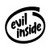 Evil Inside JDM Japanese Vinyl Decal Sticker Measurement option represents the longest side Industry standard high performance calendared vinyl film Cut from 2.5 mil Premium Outdoor Vinyl Outdoor durability is 7 years Glossy surface finish
