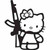 Hello Kitty Gun JDM Car Vinyl Sticker Decal

Size option will determine the size from the longest side
Industry standard high performance calendared vinyl film
Cut from Oracle 651 2.5 mil
Outdoor durability is 7 years
Glossy surface finish