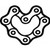 Heart Chain JDM Car Vinyl Sticker Decal

Size option will determine the size from the longest side
Industry standard high performance calendared vinyl film
Cut from Oracle 651 2.5 mil
Outdoor durability is 7 years
Glossy surface finish