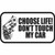 Choose Life Dont Touch My Car JDM Car Vinyl Sticker Decal

Size option will determine the size from the longest side
Industry standard high performance calendared vinyl film
Cut from Oracle 651 2.5 mil
Outdoor durability is 7 years
Glossy surface finish