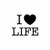 i heart life 6_ Black Vinyl Decal Sticker <div> High glossy, premium 3 mill vinyl, with a life span of 5 – 7 years! </div>