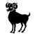 horoscope- aries 6_ Black Vinyl Decal Sticker <div> High glossy, premium 3 mill vinyl, with a life span of 5 – 7 years! </div>