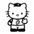 Hello Kitty Sheldon Cooper Vinyl Decal Sticker

Size option will determine the size from the longest side
Industry standard high performance calendared vinyl film
Cut from Oracle 651 2.5 mil
Outdoor durability is 7 years
Glossy surface finish